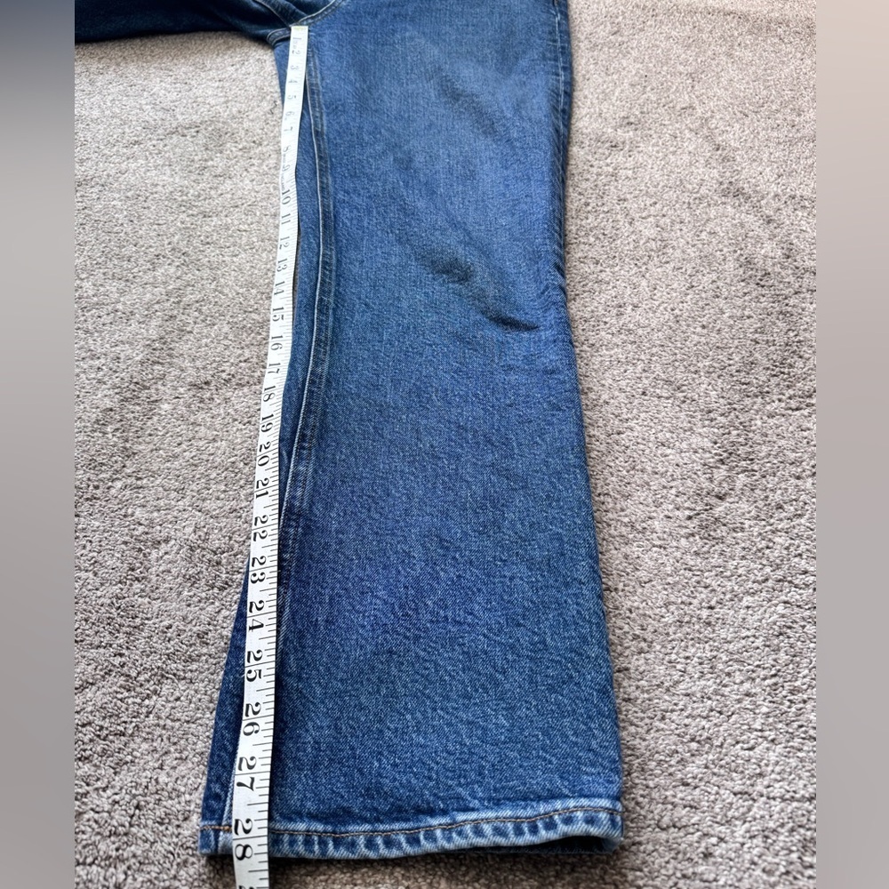 Women’s Agolde High Rise Premium Denim Jeans Stovepipe Size 28x28 Straight Leg - Picture 7 of 12